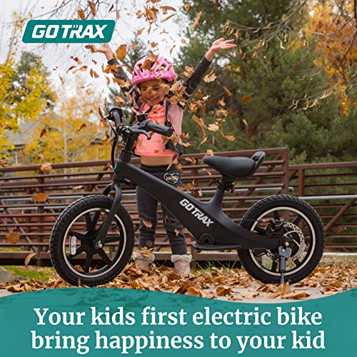 Gotrax Kids Electric Balance Bike, 250W 15.5MPH Electric Bike for Kids 14" Pneumatic Tire 15.5Miles Max Range