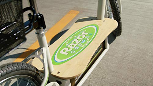 EcoSmart Metro Electric Scooter – Padded Seat, Wide Bamboo Deck