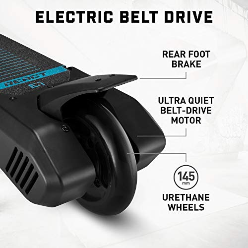 Mongoose React E1 Electric Kids Scooter, Boys & Girls Ages 8+ Max Rider Weight Up to 120lbs