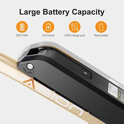 Jasion EB5 Electric Bike for Adults with 360Wh Removable Battery