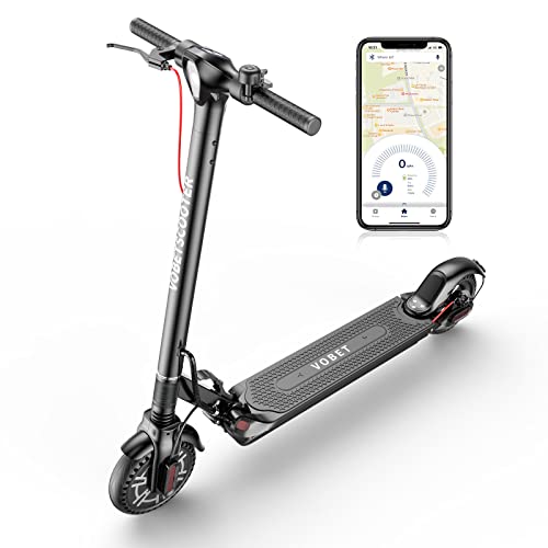 VOBETSCOOTER Electric Scooter,350W Motor,8.5" Solid Tires, 19 Miles Range