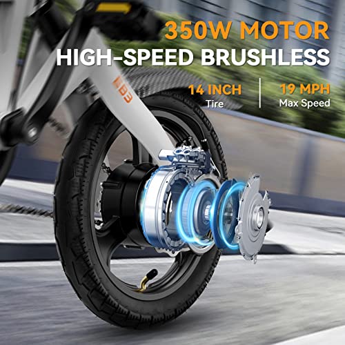 Jasion EB3 Electric Bike for Adults 21mph Folding Adults Electric Bicycles