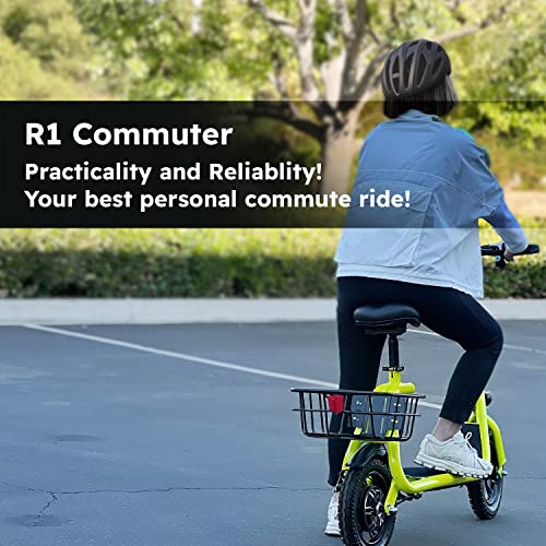 Phantomgogo Commuter R1 - Electric Scooter for Adults - Foldable Scooter with Seat
