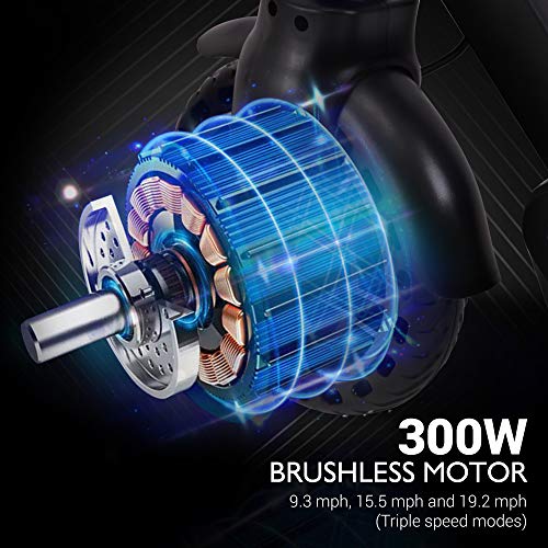 Hurtle Folding Electric Scooter - 300W Brushless Motor Foldable Commuter Scooter