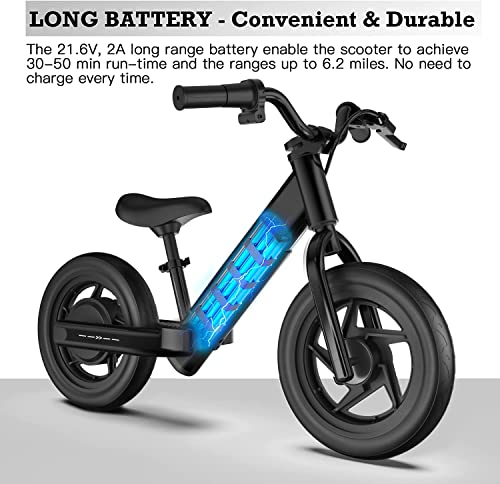Hiboy BK1 Electric Bike for Kids Ages 3-5 Years Old, 24V 100W Electric Balance Bike with 12 inch Inflatable Tire