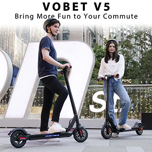 VOBET Adults Electric Scooter,350W Motor,8.5Inch Solid Tire,18.5 Miles 18.5 MPH