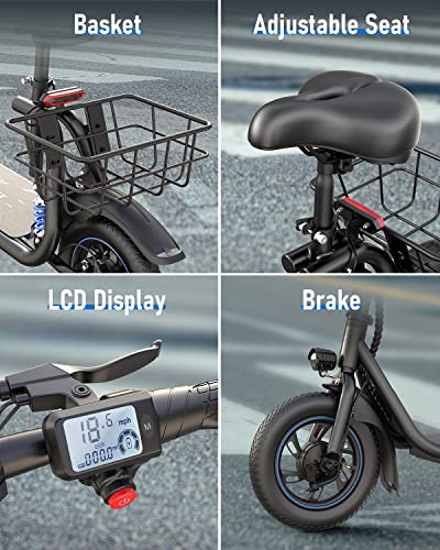 URBANMAX C1 Pro Electric Scooter with Seat, Adult Electric Scooters with Dual Shock Absorbers