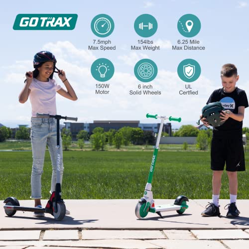 Gotrax GKS Lumios Electric Scooter for Kids Age 6-12, Max 6.25 Mile and 7.5Mph Speed