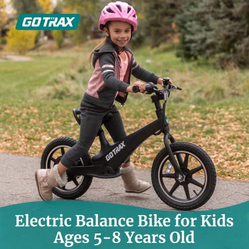 Gotrax Kids Electric Balance Bike, 250W 15.5MPH Electric Bike for Kids 14" Pneumatic Tire 15.5Miles Max Range