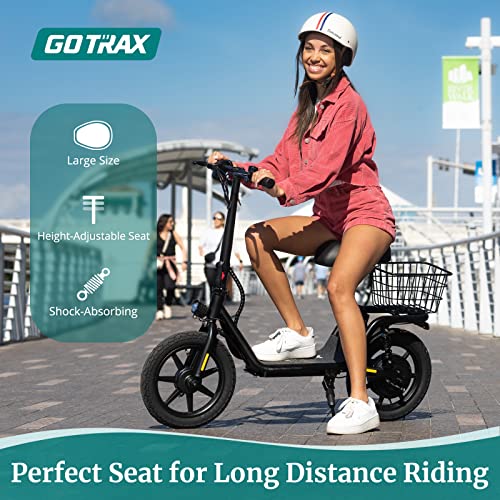 Gotrax FLEX Electric Scooter with Seat for Adult Commuter,16 Miles Range&15.5Mph Power by 400W Motor