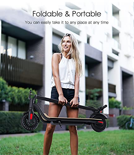 Electric Scooter, 3 Gears, Max Speed 15.5MPH, 12 Miles Powerful Battery with 8'' Tires