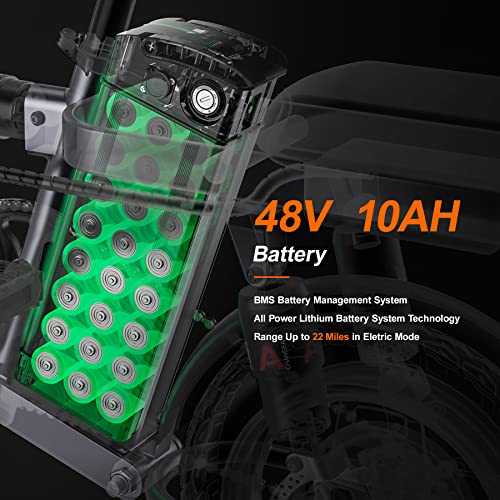 ENGWE Electric Bike for Adults Teens, 14" Fat Tire City Commuter Ebike