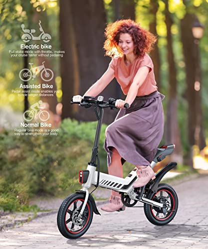 Sailnovo Electric Bike, Electric Bicycle with Upgraded 18.5mph Electric Bikes for Adults