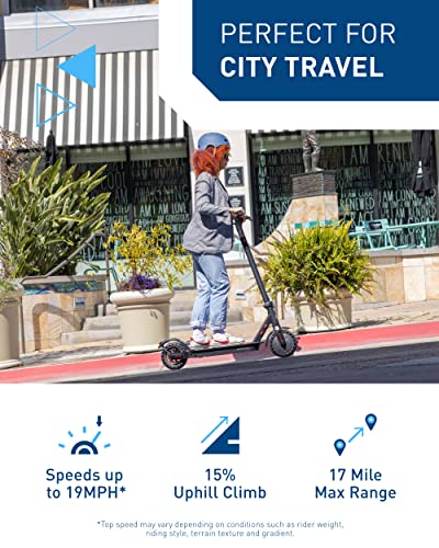 Hiboy KS4 Electric Scooter, Upgraded 350W Motor(Max 500W), 19 MPH 17 Miles Range