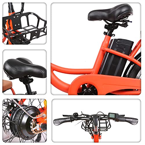 Nakto 20 inch City Electric Bicycle and Assisted Bicycle for Woman