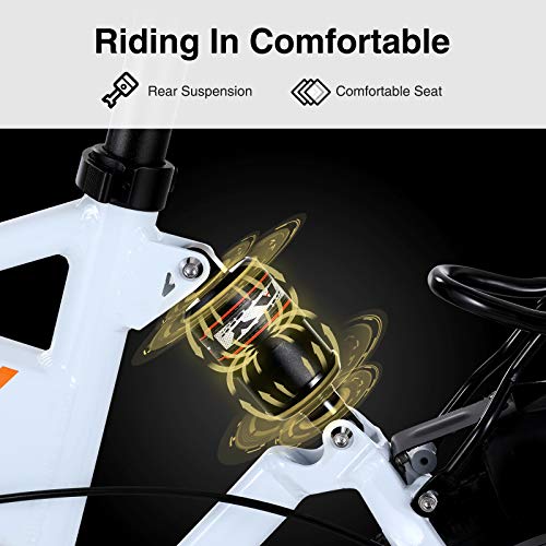 Yovital Folding Electric Bike, 20" Electric Bikes for Adults with Removable Battery