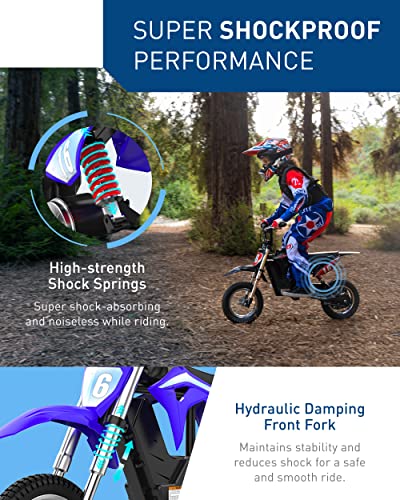 Hiboy DK1 36V Electric Dirt Bike,300W Electric Motorcycle - Up to 15.5MPH & 13.7 Miles Long-Range