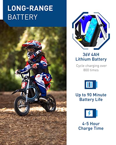 Hiboy DK1 36V Electric Dirt Bike,300W Electric Motorcycle - Up to 15.5MPH & 13.7 Miles Long-Range