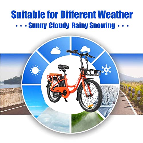 Nakto 20 inch City Electric Bicycle and Assisted Bicycle for Woman