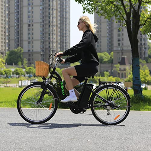 NAKTO Electric Bike Electric City Bike 350W Ebike 26'' Electric Bicycle