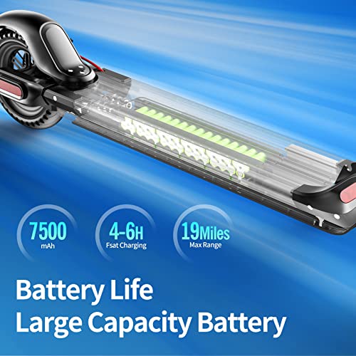 VOBETSCOOTER Electric Scooter,350W Motor,8.5" Solid Tires, 19 Miles Range