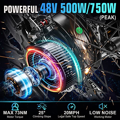 ANCHEER 500W Electric Bike 27.5'' Adults Electric Commuter Bike/Electric Mountain Bike